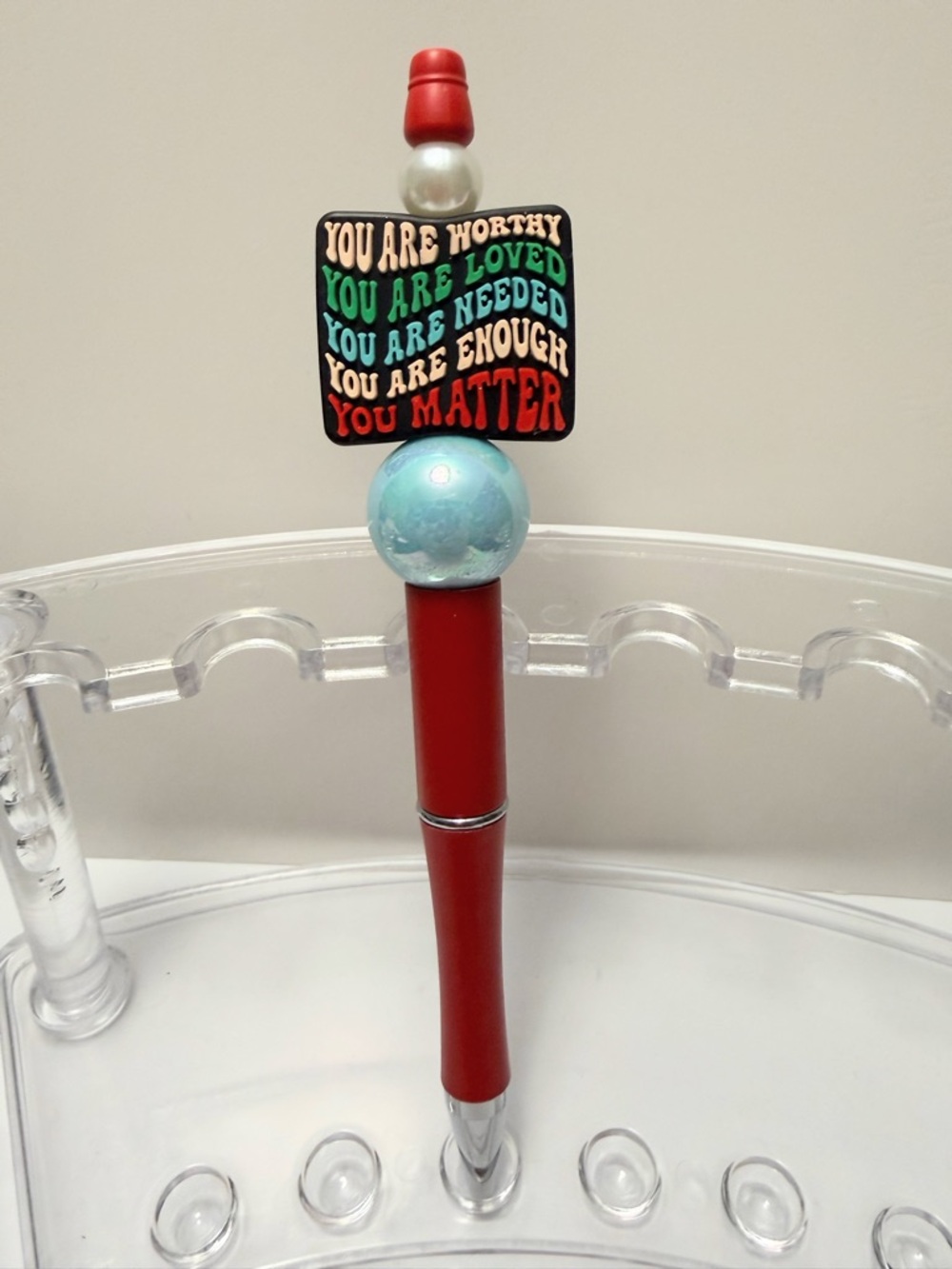 New Affirmation Beaded Pen